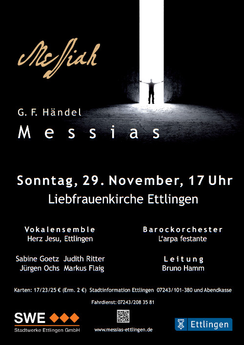 Plakat für das Konzert in Ettlingen